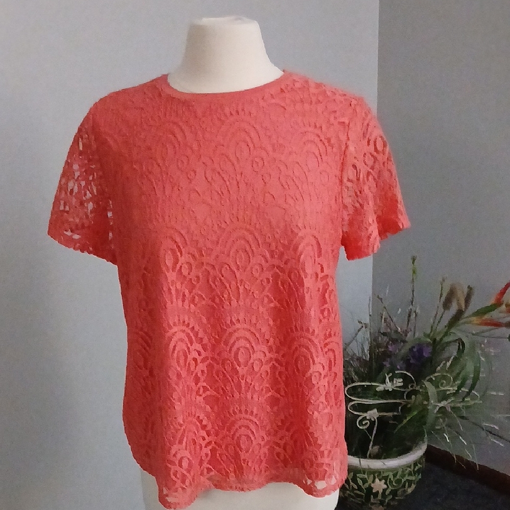 Apt. 9 Women's Coral Lace Top